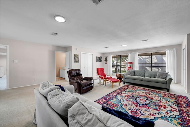 207 Lasso St, Horseshoe Bay, TX 78657 - living area featuring carpet flooring and baseboards