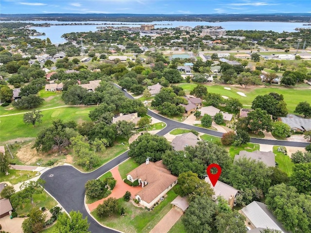 207 Lasso St, Horseshoe Bay, TX 78657 - aerial view of residential area featuring a nearby body of water and a golf course