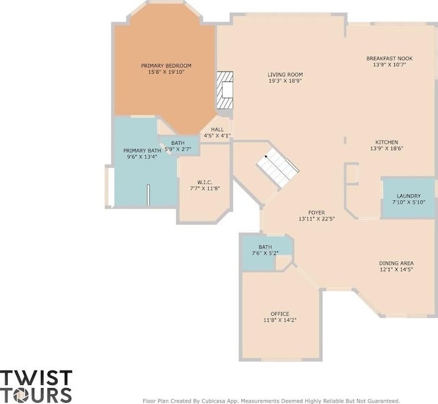 2707 Disantis Pl, Cedar Park, TX 78613 - view of property floor plan