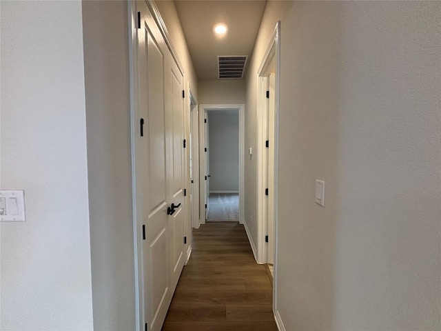 8213 Grenadier Dr, Austin, TX 78738 - corridor with dark wood finished floors and recessed lighting