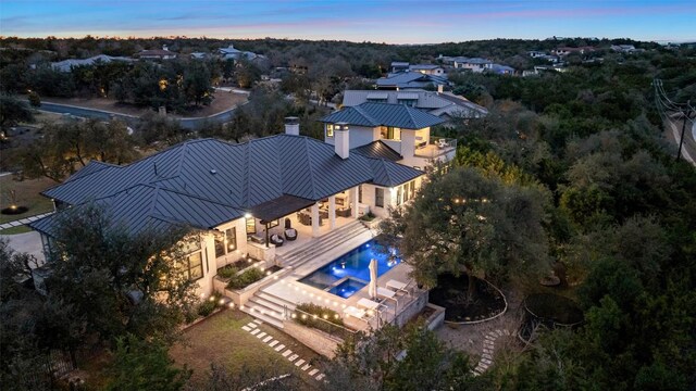 4229 Verano Dr, Austin, TX 78735 - aerial view of property and surrounding area