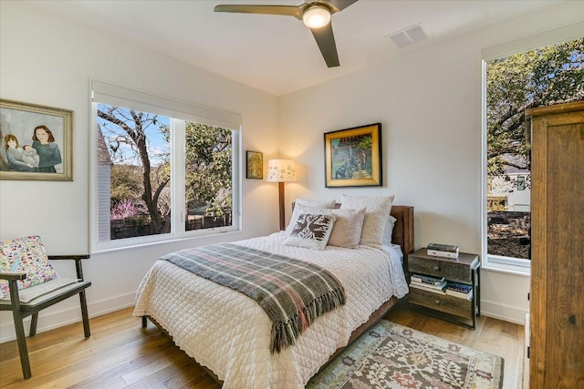 2010 Goodrich Ave Unit 8A, Austin, TX 78704 - bedroom featuring wood finished floors and ceiling fan