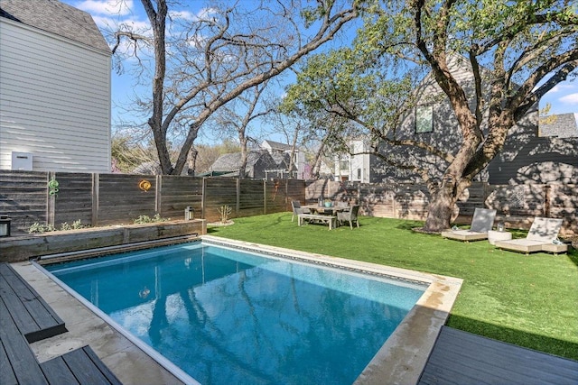 2010 Goodrich Ave Unit 8A, Austin, TX 78704 - view of pool featuring a deck and a fenced backyard