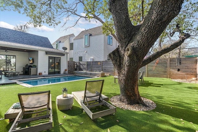 2010 Goodrich Ave Unit 8A, Austin, TX 78704 - view of swimming pool with a fenced backyard