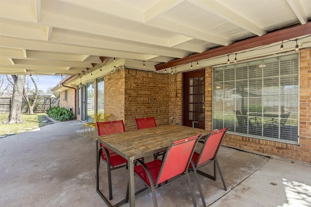 1908 Running Brook Dr, Austin, TX 78723 - view of patio with outdoor dining space