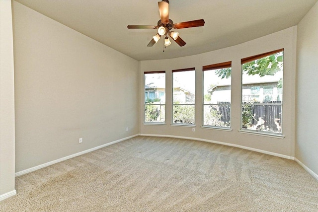 412 Madisons Way, Cedar Park, TX 78613 - carpeted spare room featuring baseboards and a ceiling fan