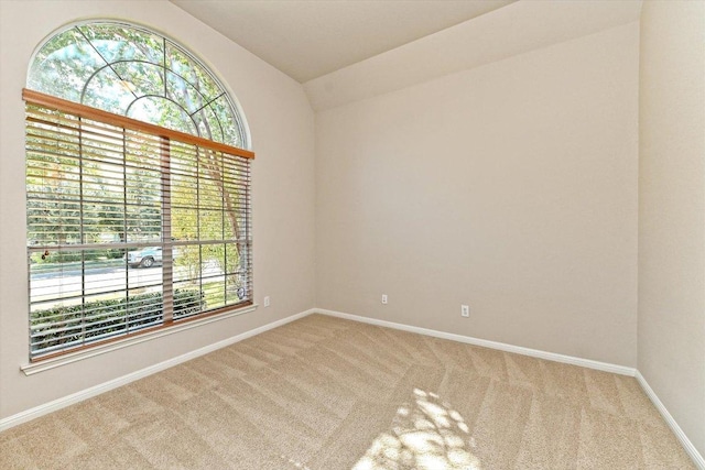 412 Madisons Way, Cedar Park, TX 78613 - empty room featuring carpet floors, lofted ceiling, and baseboards