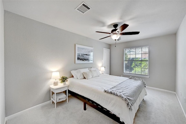 2004 Wood Glen Dr, Round Rock, TX 78681 - bedroom featuring light colored carpet and a ceiling fan