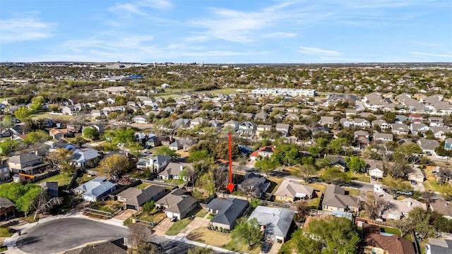 704 Firethorn Ln, Round Rock, TX 78664 - aerial view of property and surrounding area featuring nearby suburban area