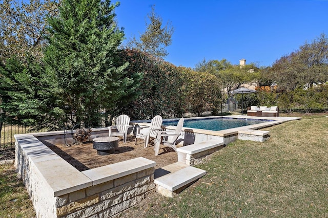 15089 Joseph Dr, Austin, TX 78734 - outdoor pool featuring an outdoor fire pit