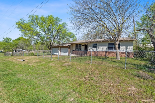 405 E Browning St, Manor, TX 78653 - fenced yard with an attached garage