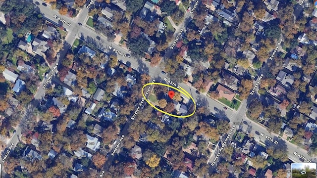 4419 Sinclair Ave, Austin, TX 78756 - aerial overview of property's location