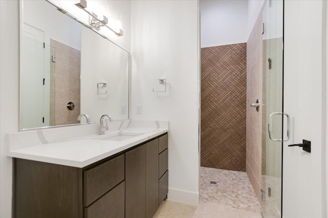317 Azalea Ct, Horseshoe Bay, TX 78657 - bathroom with a shower stall and vanity