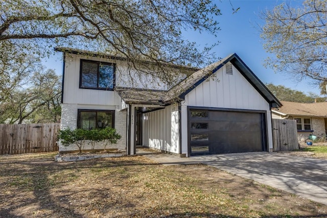 4209 Everest Ln, Austin, TX 78727 - view of front of home with a garage and concrete driveway