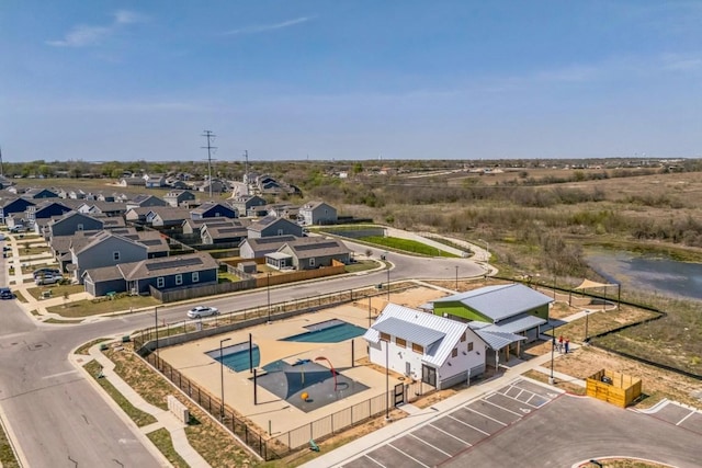 14128 Sandrock Bnd, Pflugerville, TX 78660 - aerial view of residential area with a pool