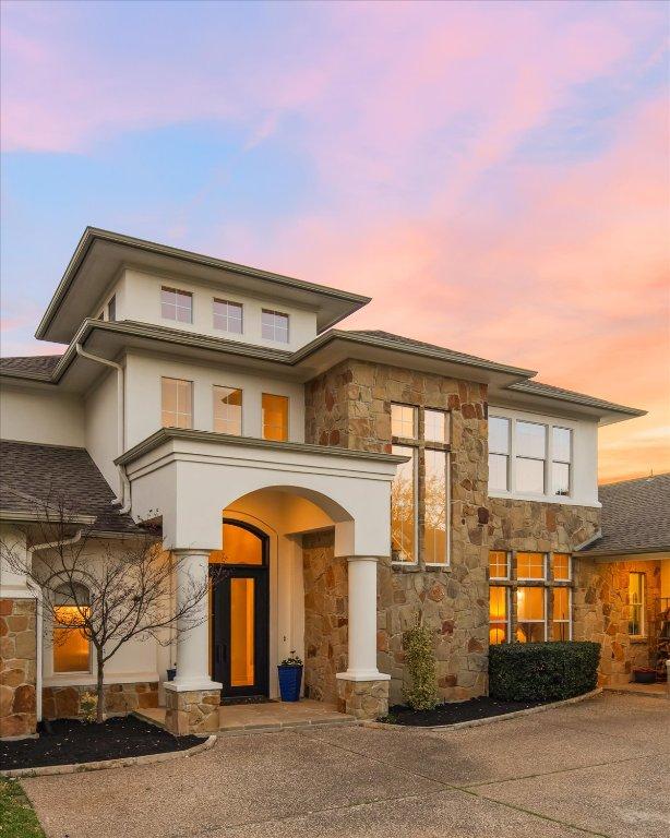 11801 Astoria Dr, Bee Cave, TX 78738 - view of front of house featuring stone siding and stucco siding