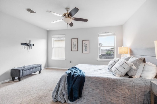 366 Eagle Brook Ln, Buda, TX 78610 - bedroom with carpet and a ceiling fan