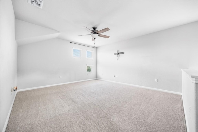 366 Eagle Brook Ln, Buda, TX 78610 - carpeted spare room featuring a ceiling fan and baseboards
