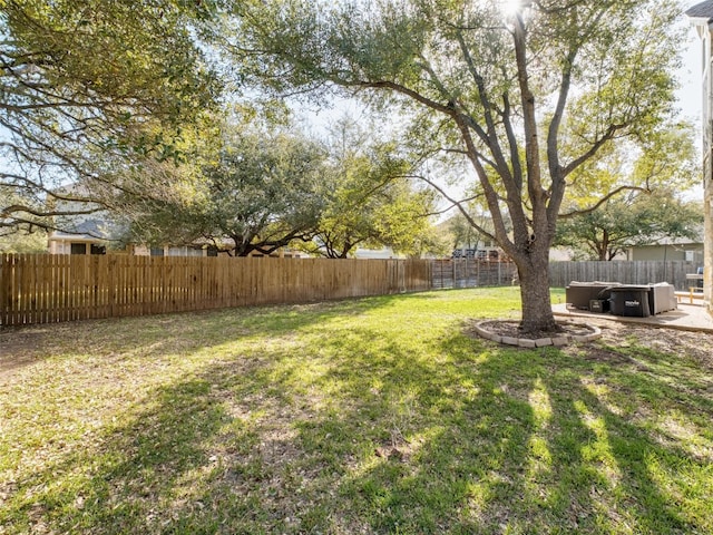 11009 Savannah Ct, Austin, TX 78739 - fenced backyard featuring a patio area