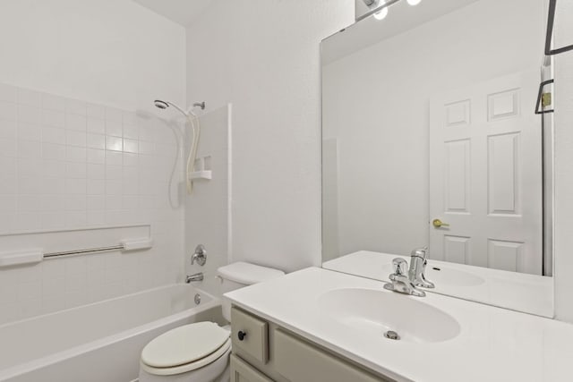 210 Crockett Loop, Georgetown, TX 78633 - bathroom with toilet, shower / washtub combination, and vanity
