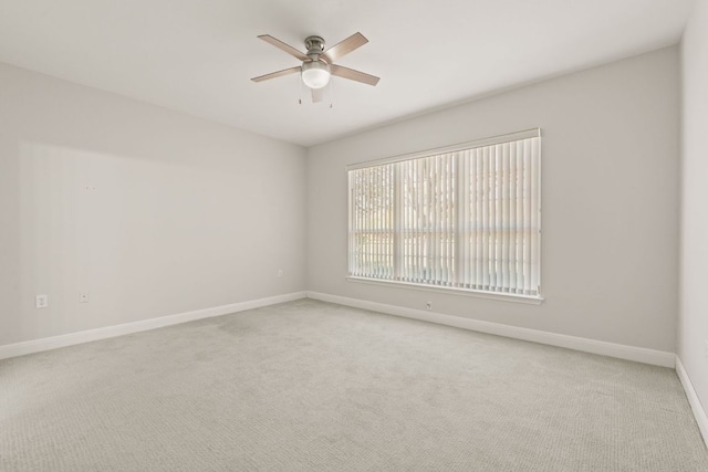210 Crockett Loop, Georgetown, TX 78633 - empty room featuring ceiling fan, baseboards, and carpet flooring