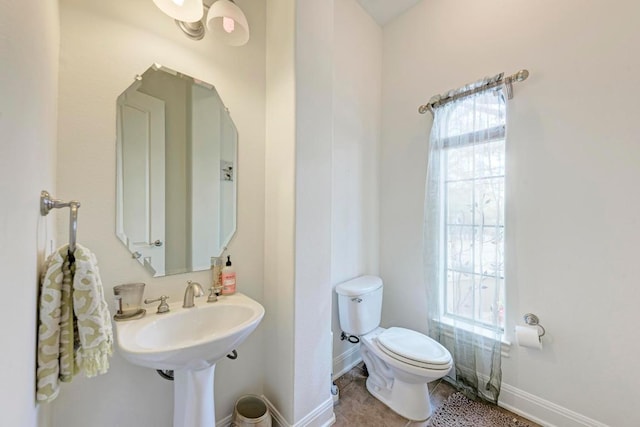 13229 Country Trails Ln, Austin, TX 78732 - bathroom with toilet and tile patterned floors