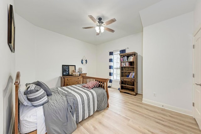 13229 Country Trails Ln, Austin, TX 78732 - bedroom featuring light wood-type flooring and ceiling fan