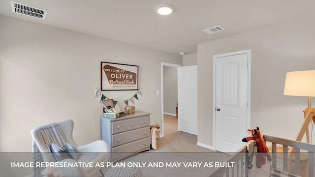 321 Heatherwood Ter, Marble Falls, TX 78654 - bedroom featuring carpet flooring and visible vents