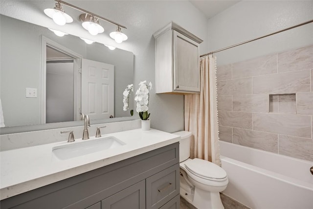 2974 Overland St, Round Rock, TX 78681 - full bath with vanity and shower / bathtub combination with curtain