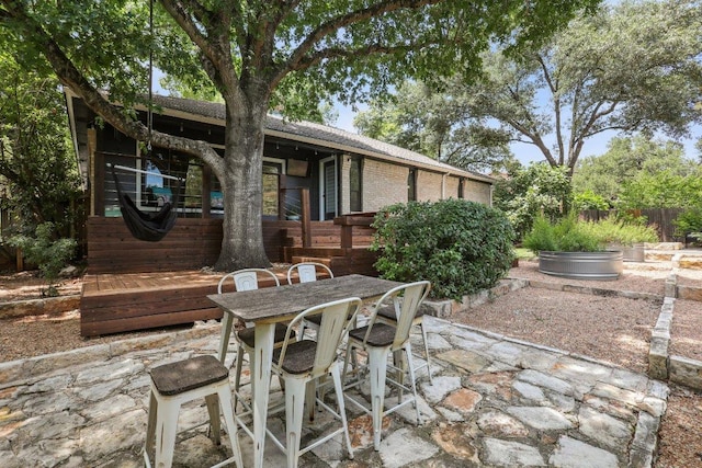 6608 Breezy Pass, Austin, TX 78749 - view of patio featuring outdoor dining area