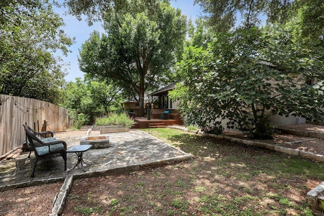6608 Breezy Pass, Austin, TX 78749 - fenced backyard with a patio area and a deck