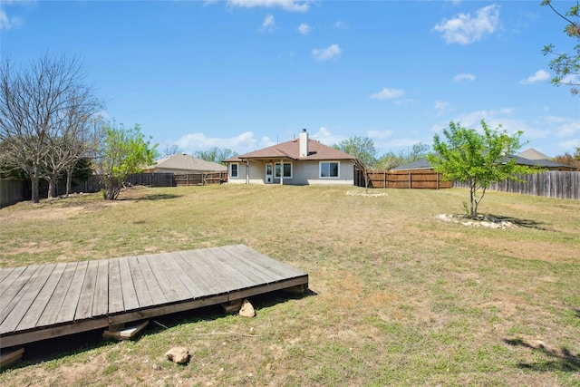 1006 Mapleridge Cir, Leander, TX 78641 - view of yard featuring a wooden deck