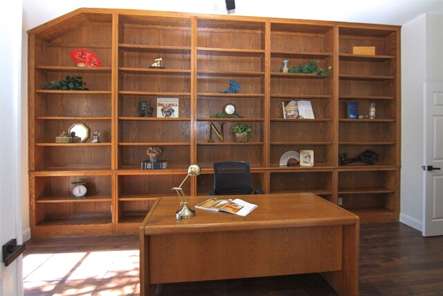 8102 Davis Mountain Pass, Austin, TX 78726 - office featuring dark wood-style floors and baseboards