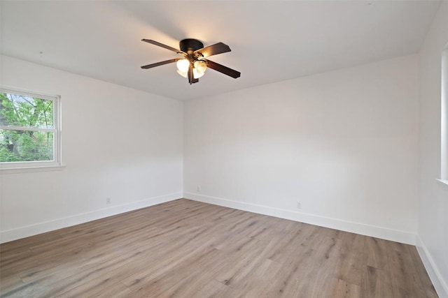 1113 Plymouth Dr, Austin, TX 78758 - spare room featuring light wood-type flooring and a ceiling fan
