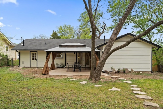 1113 Plymouth Dr, Austin, TX 78758 - rear view of property with a gazebo and a patio