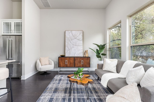 404 W Alpine Rd Unit 1, Austin, TX 78704 - living area featuring wood finished floors and baseboards