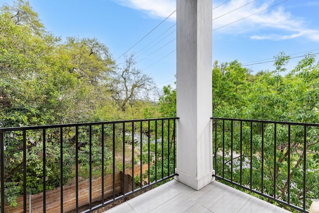 view of balcony