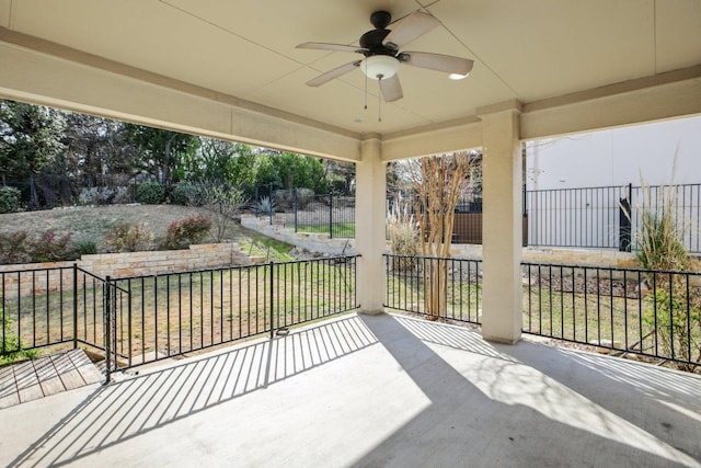 3501 Venezia Vw, Leander, TX 78641 - view of patio / terrace with a ceiling fan