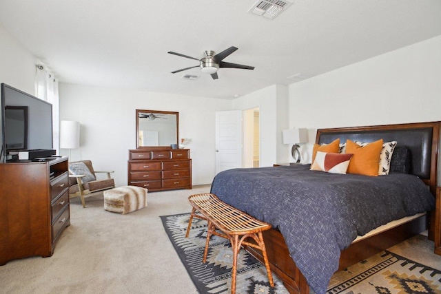 1318 Autumn Sage Way, Pflugerville, TX 78660 - bedroom with light carpet and ceiling fan