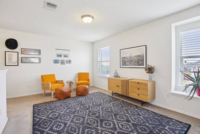 1318 Autumn Sage Way, Pflugerville, TX 78660 - sitting room with carpet flooring and baseboards