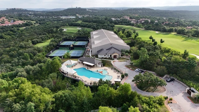 2116 University Club Dr, Austin, TX 78732 - aerial view of a local golf course and a pool