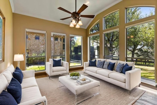 2116 University Club Dr, Austin, TX 78732 - sunroom / solarium with lofted ceiling