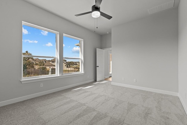 7804 Alouette Dr, Austin, TX 78738 - carpeted empty room with ceiling fan and baseboards