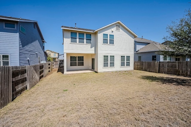 8017 Turnberry Ln, Austin, TX 78744 - rear view of property featuring a patio
