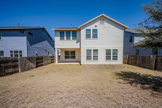 8017 Turnberry Ln, Austin, TX 78744 - rear view of property with a patio