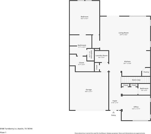 8017 Turnberry Ln, Austin, TX 78744 - home floor plan