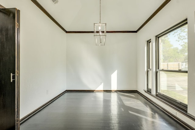 30809 Berry Creek Dr, Georgetown, TX 78628 - unfurnished dining area with ornamental molding, wood finished floors, and baseboards