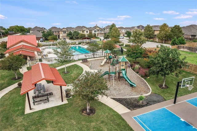321 Tordesillas Dr, Georgetown, TX 78626 - community play area featuring a residential view