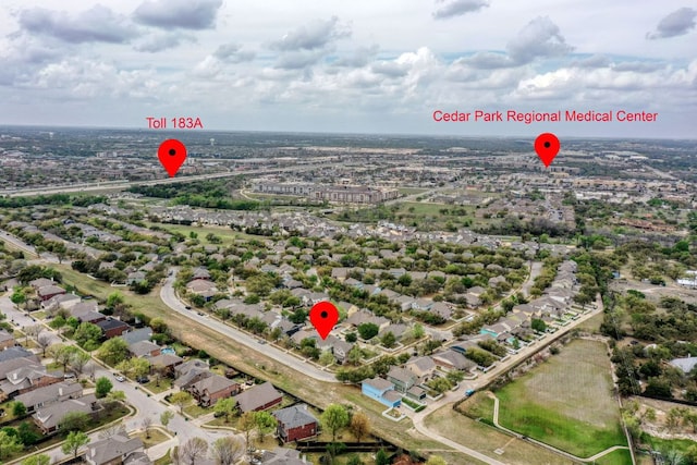 1225 Cardigan St, Cedar Park, TX 78613 - view of property location with nearby suburban area