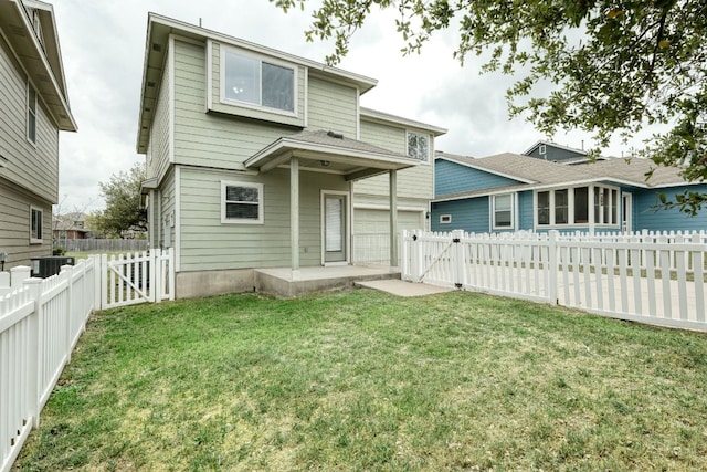 1225 Cardigan St, Cedar Park, TX 78613 - view of front of house with a gate, central AC, and a garage
